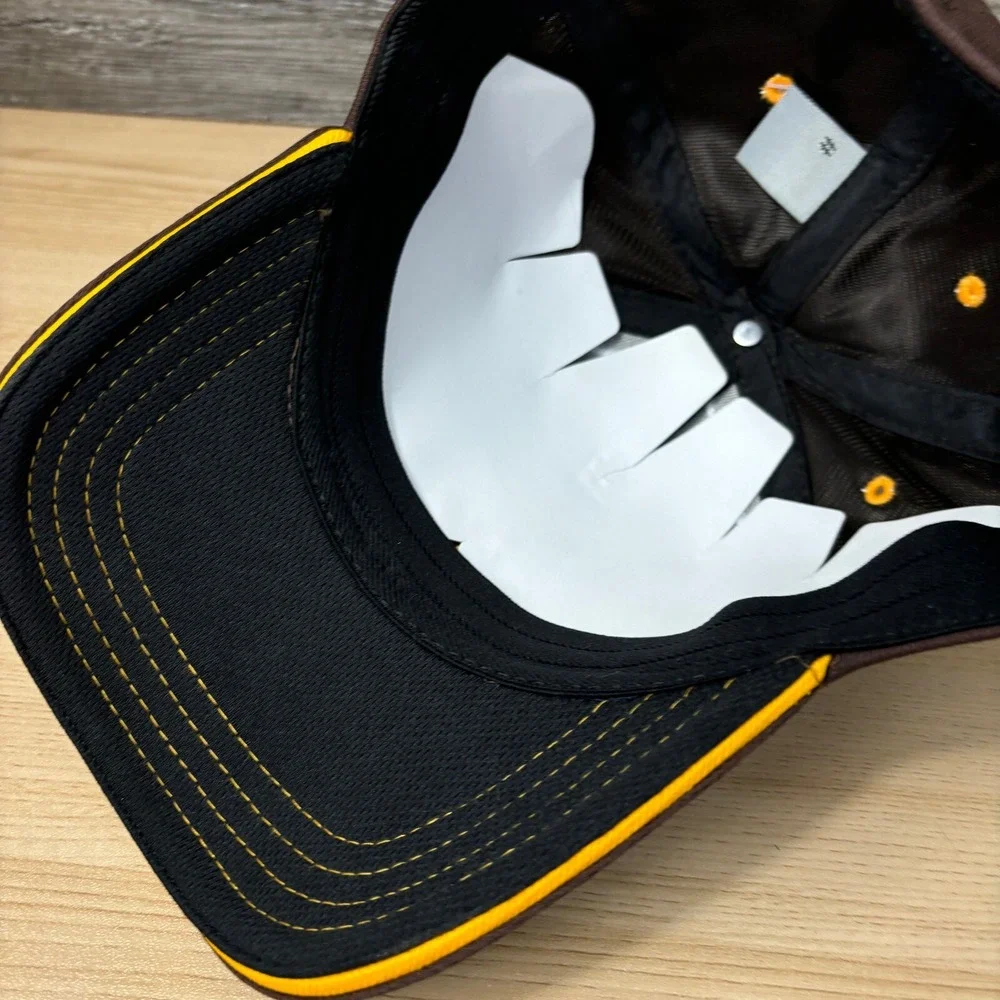 GN Hat Cap Fitted One Size Brown Baseball Cap Crown Performance‎ NWT